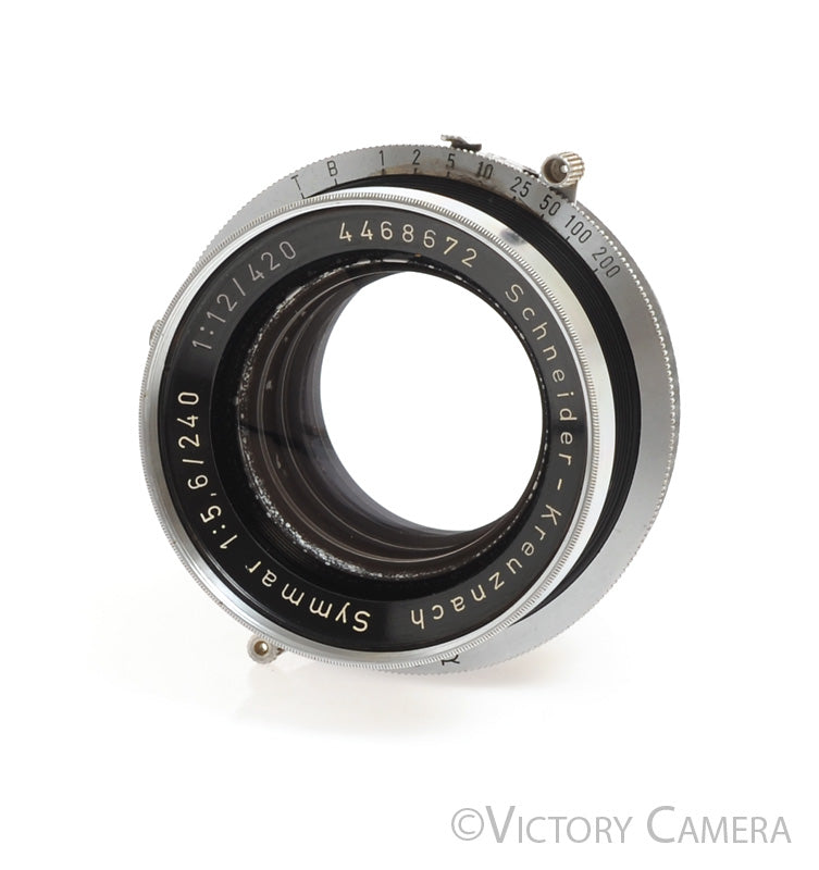 Schneider Symmar 240mm f5.6 Large Format 5x7 Lens in Compur 2 Shutter [EXC-] - Victory Camera