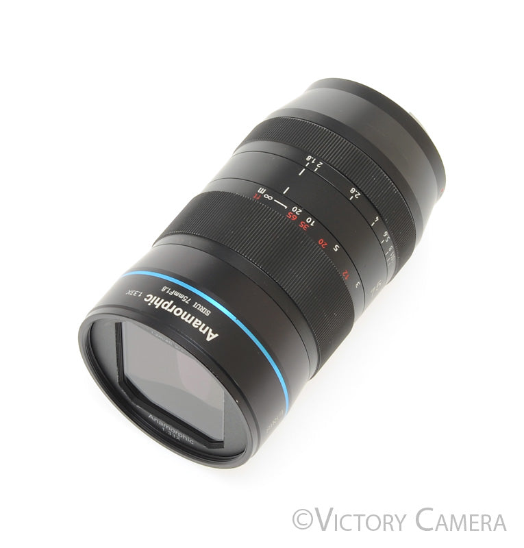 SIRUI 75mm f1.8 1.33x Anamorphic Lens for Sony APS-C  [EXC] - Victory Camera