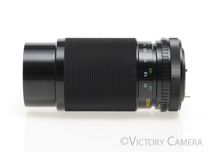 Soligor 80-200mm f4.5 Telephoto Zoom Lens for Canon FD [EXC+] - Victory Camera