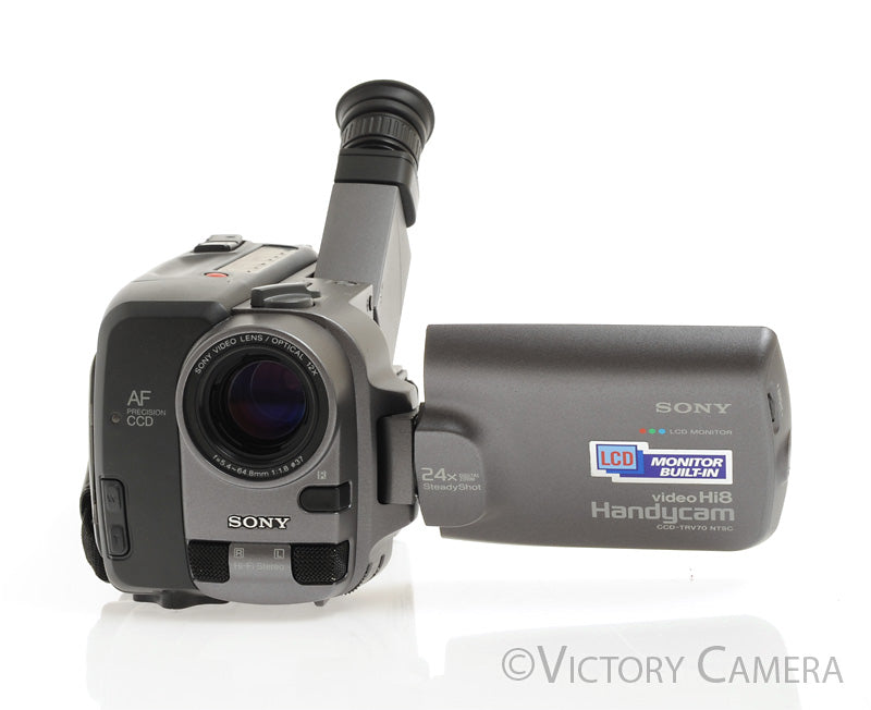 Sony Handycam CCD-TRV70 Video Hi8 Camcorder w/ 2 Batteries + 2 Tapes [EXC]