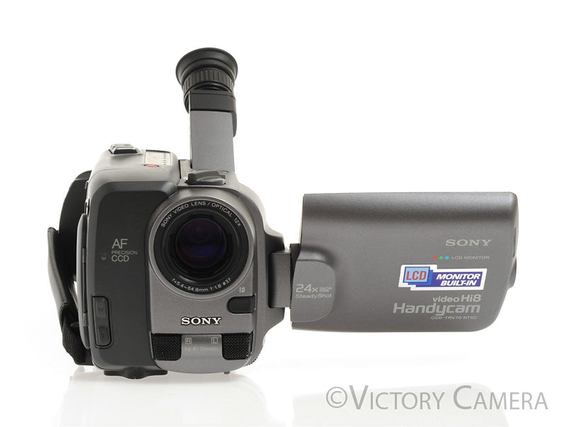 Sony Handycam CCD-TRV70 Video Hi8 Camcorder w/ 2 Batteries + 2 Tapes [EXC]