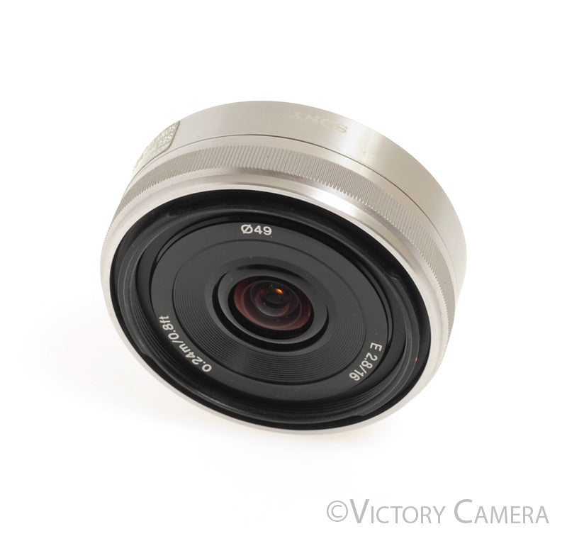 Sony 16mm f2.8 SEL16F28 Wide Angle AF Pancake Prime Lens for E Mount [EXC] - Victory Camera