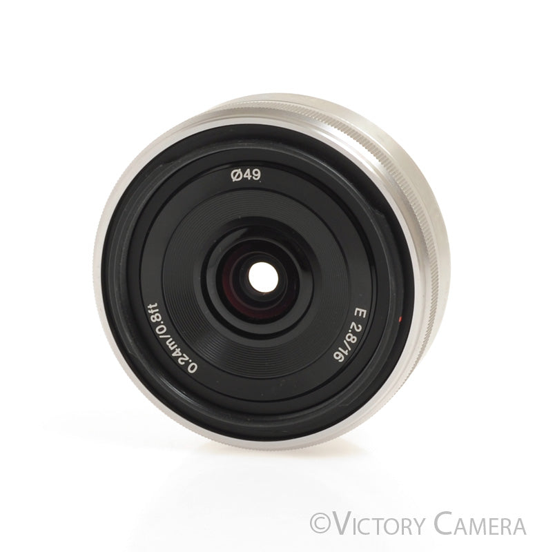 Sony 16mm f2.8 SEL16F28 Wide Angle AF Pancake Prime Lens for E Mount [EXC] - Victory Camera