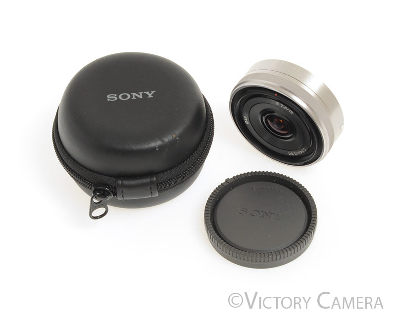 Sony 16mm f2.8 SEL16F28 Wide Angle AF Pancake Prime Lens for E Mount [EXC] - Victory Camera