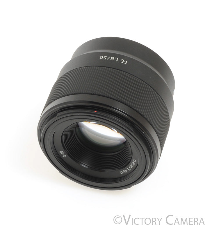 Sony FE 50mm f1.8 SEL50F18F Autofocus Prime Lens for E Mount w/ Shade [EXC+] - Victory Camera