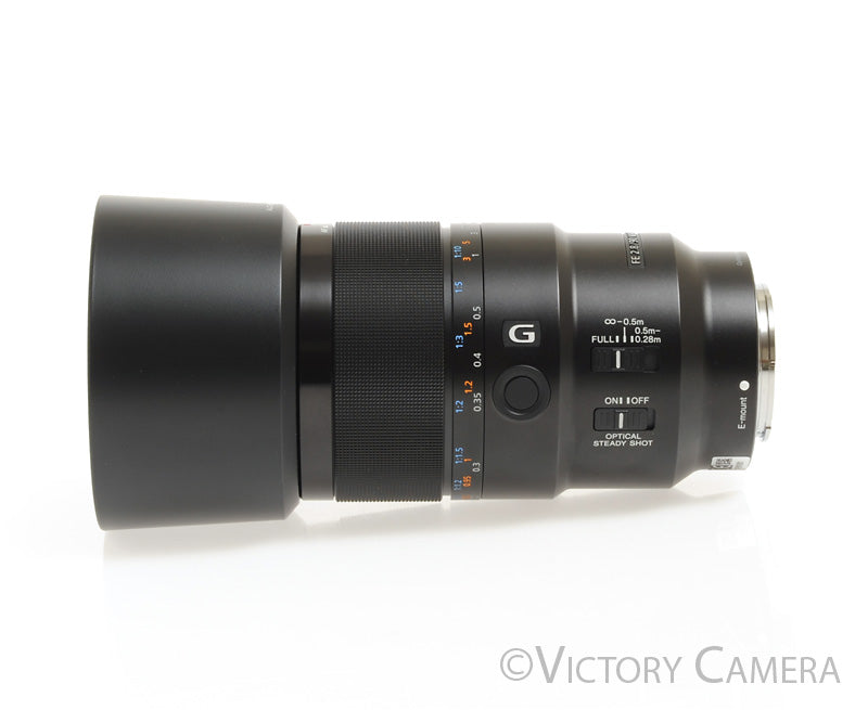 Sony FE 90mm f2.8 Macro G OSS Prime Lens for E Mount w/ Shade [MINT-] - Victory Camera