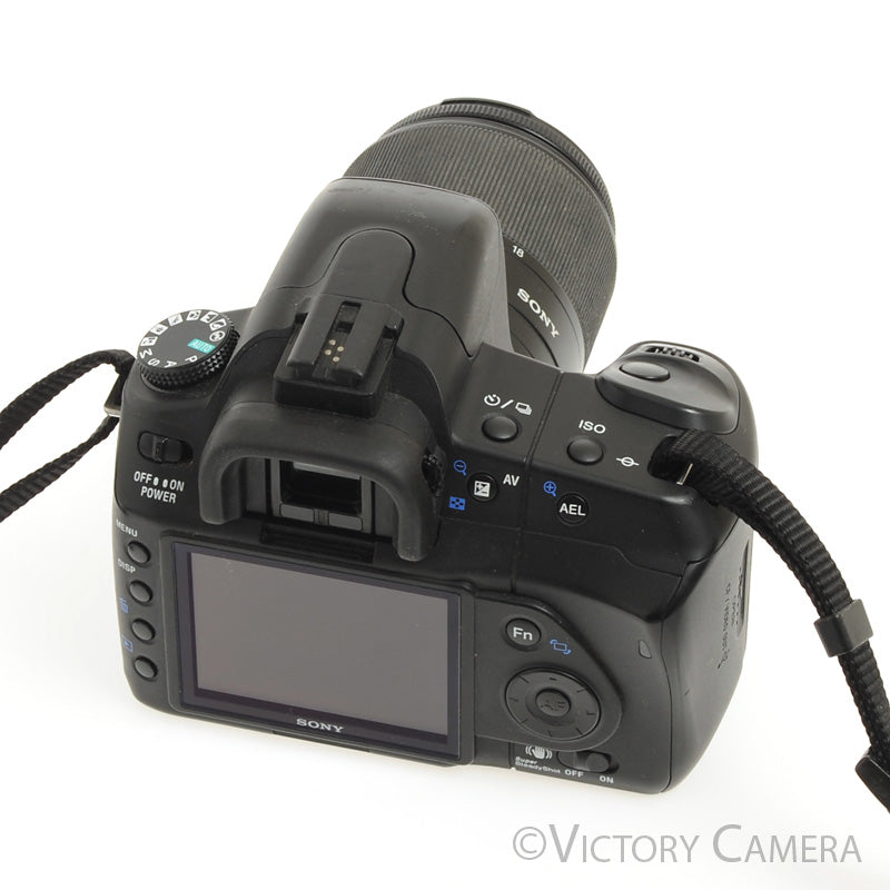 Sony Alpha A200 10.2MP Digital SLR Camera Body w/ 18-55mm Zoom Lens [EXC] - Victory Camera