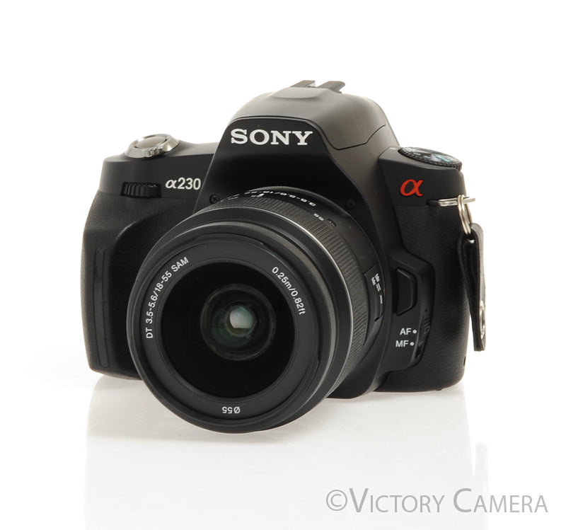 Sony A230 10.2MP CCD Sensor Digital SLR Camera w/ 18-55mm Lens [EXC+] - Victory Camera