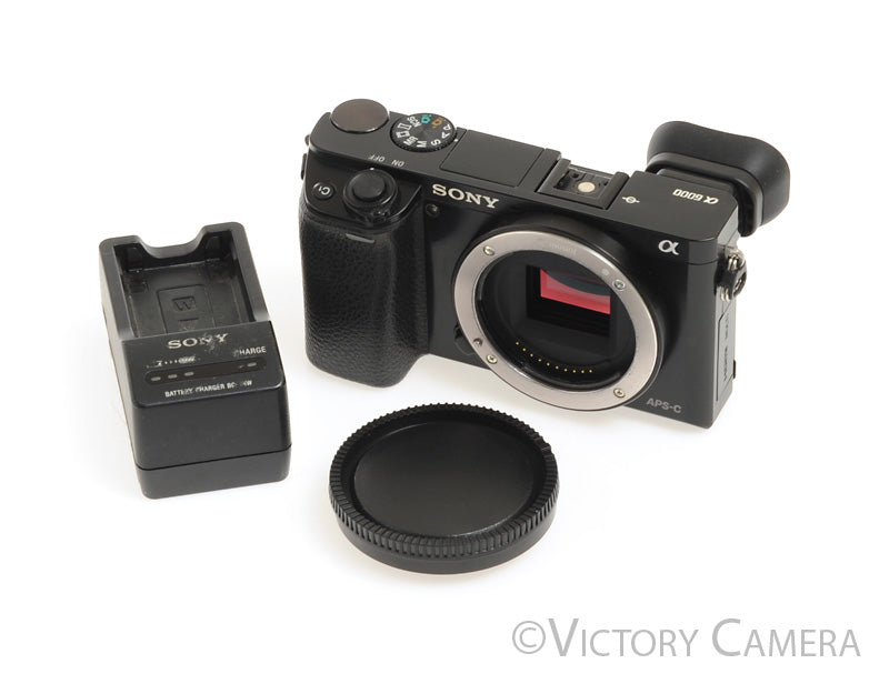 Sony a6000 24.3MP Black Mirrorless Camera Body [EX+] - Victory Camera