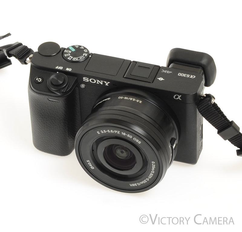 Sony A6300 24.2MP 4K Mirrorless Digital Camera w/ 16-50mm Zoom Lens [MINT-] - Victory Camera