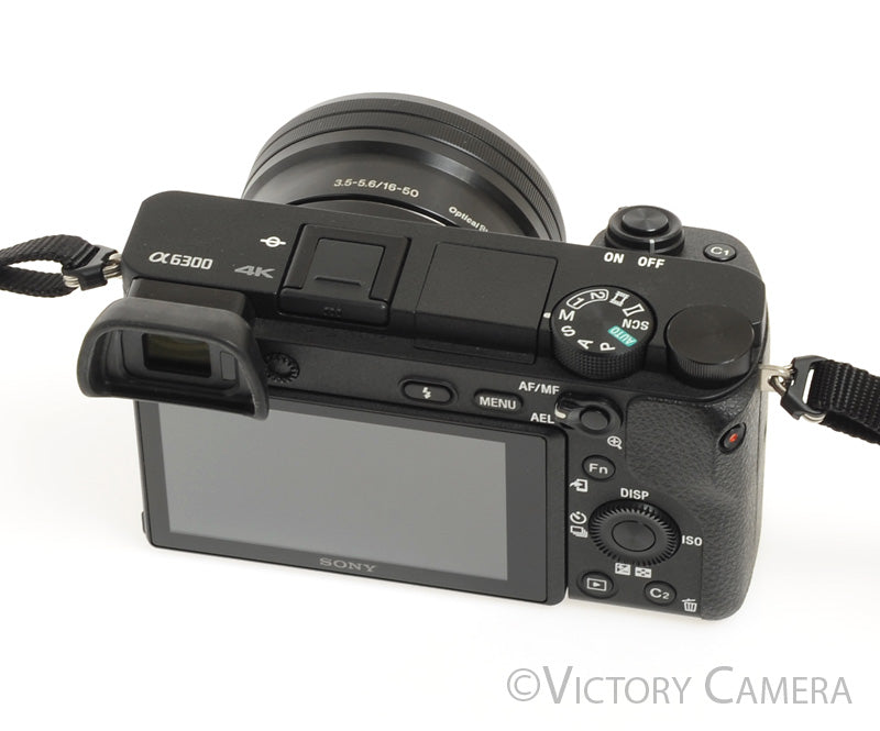 Sony A6300 24.2MP 4K Mirrorless Digital Camera w/ 16-50mm Zoom Lens [MINT-] - Victory Camera