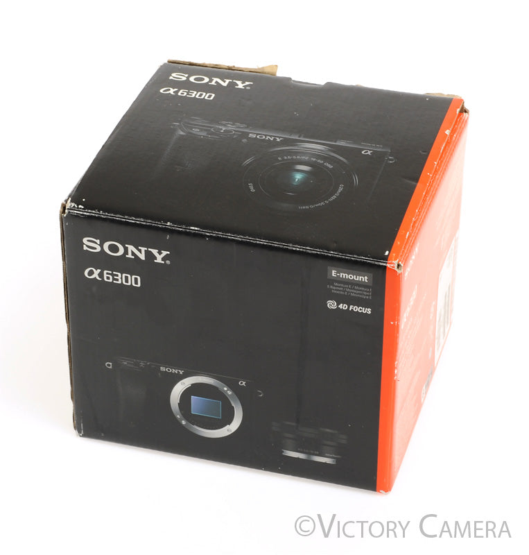 Sony A6300 24.2MP 4K Mirrorless Digital Camera w/ 16-50mm Zoom Lens [MINT-] - Victory Camera