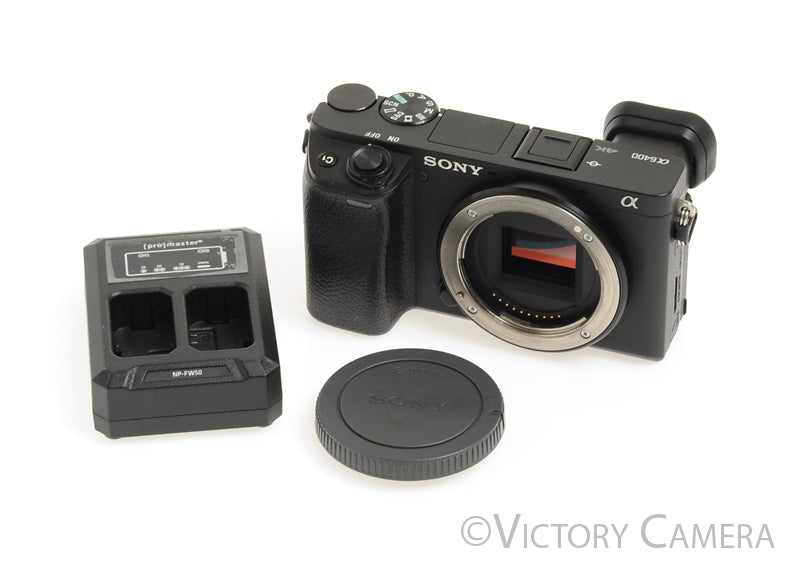 Sony A6400 24.2MP Black Mirrorless Camera Body (~7900 Shots) [MINT-] - Victory Camera