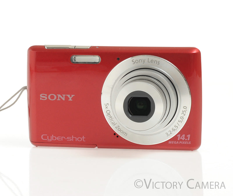 Sony Cyber-Shot DSC-W620 14.1MP Red Digital Point &amp; Shoot Camera [EXC]