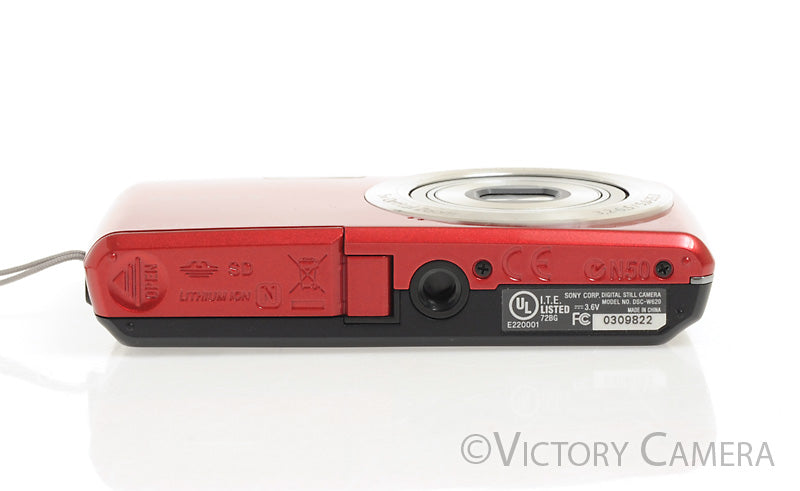 Sony Cyber-Shot DSC-W620 14.1MP Red Digital Point &amp; Shoot Camera [EXC]