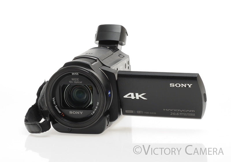 Sony Handycam FDR-AX33 20.6MP 4k Digital Camcorder w/ Extras [EXC] - Victory Camera