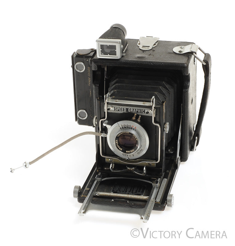 Baby Speed Graphic 2 1/4&quot;x3 1/4&quot;  Press Camera w/ 103mm f4.5 Tripotar Lens [Good] - Victory Camera