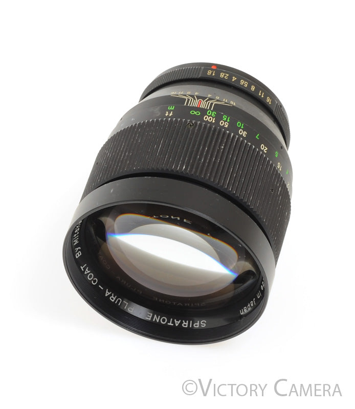 Spiratone Plura-Coat 135mm f1.8 FAST Telephoto Prime Lens for M42  [GOOD] - Victory Camera