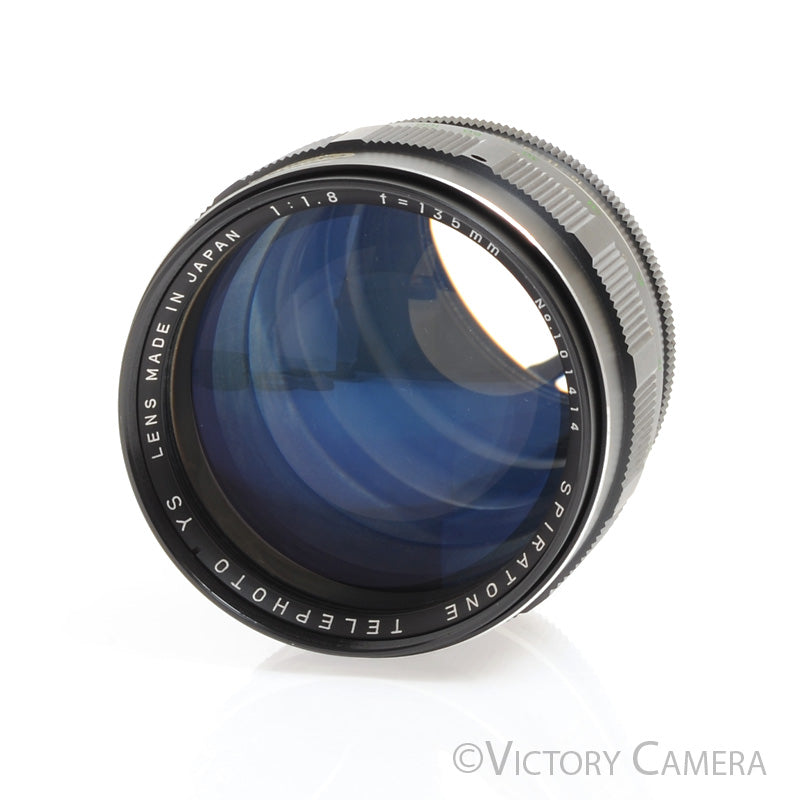 Spiratone YS 135mm f1.8 FAST Telephoto Prime Lens for Olympus OM [EXC] - Victory Camera