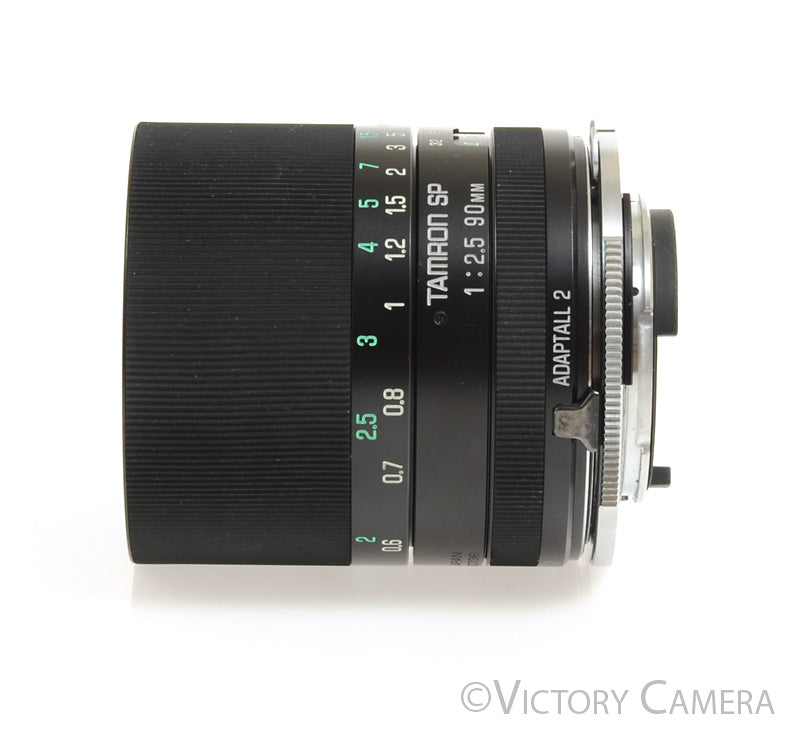 Tamron SP 90mm F2.5 Macro Adaptall Lens w/ Adaptall 2 for Nikon AI [MINT-] - Victory Camera