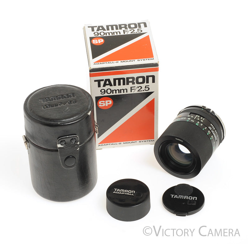 Tamron SP 90mm F2.5 Macro Adaptall Lens w/ Adaptall 2 for Nikon AI [MINT-] - Victory Camera