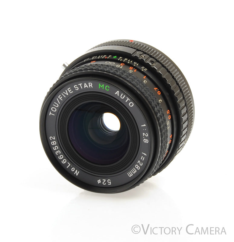 Tou/ Five Star Auto Wide Angle 28mm f2.8 Macro Lens for Canon FD Mount [EXC+] - Victory Camera