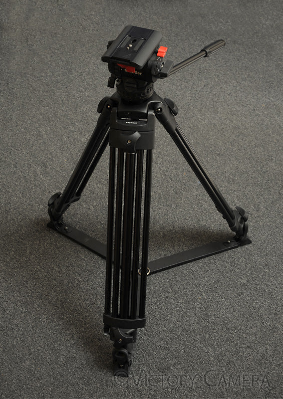 Sachtler DV-6 DV6 Heavy Duty Video Tripod w/ Hard Case + QR Plate ~67&quot; [EXC+] - Victory Camera