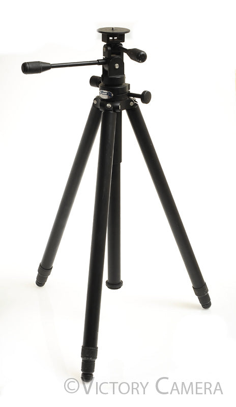 Leica Leitz 4602 Tiltall Black Metal Heavy Duty Tripod w/ 1/4&quot; Mount  [EXC-] - Victory Camera