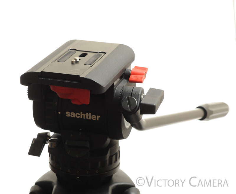 Sachtler DV-6 DV6 Heavy Duty Video Tripod w/ Hard Case + QR Plate ~67&quot; [EXC+] - Victory Camera