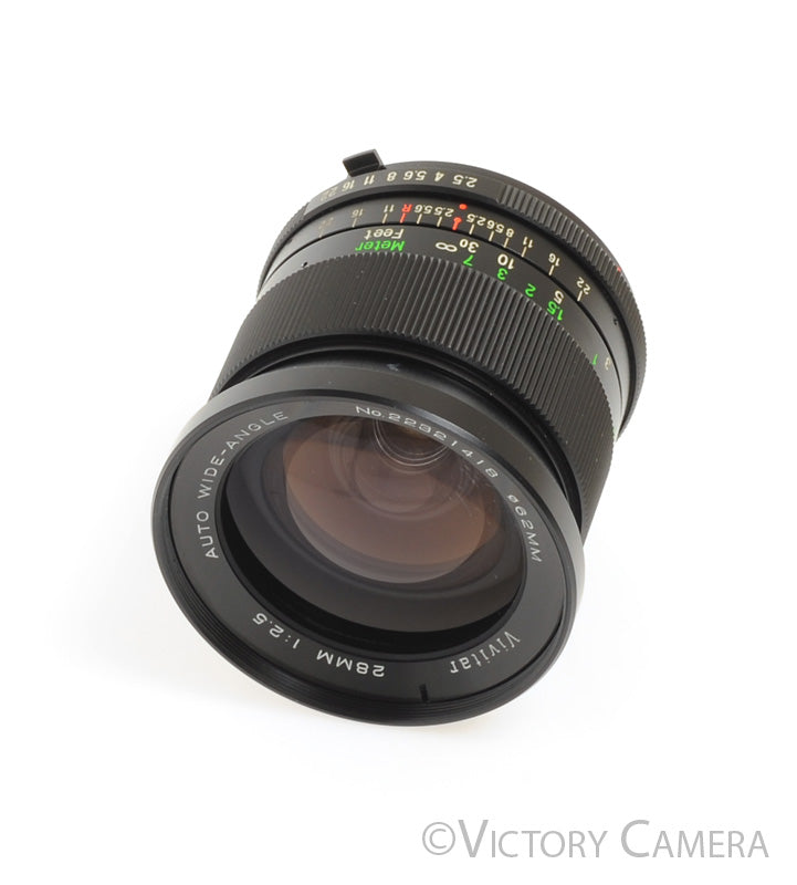 Vivitar 28mm F2.5 Auto Wide-Angle Prime Lens for Minolta Manual Focus [EX+] - Victory Camera