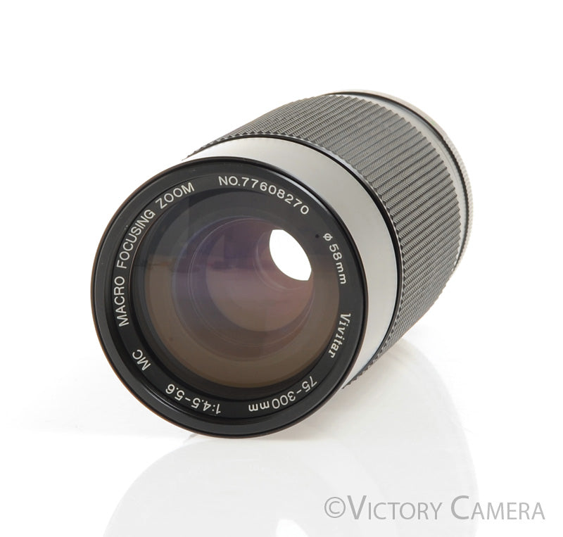 Vivitar 75-300mm f4.5-5.6 Macro Zoom Lens for Pentax K Mount   [EXC+] - Victory Camera