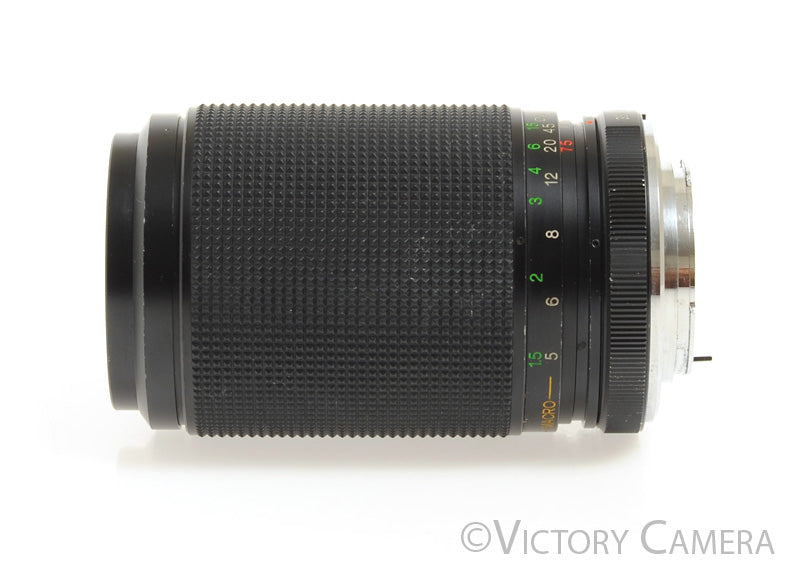 Vivitar DL 75-205mm f3.8-4.8 MC Macro Telephoto Lens for Minolta [EX+] - Victory Camera