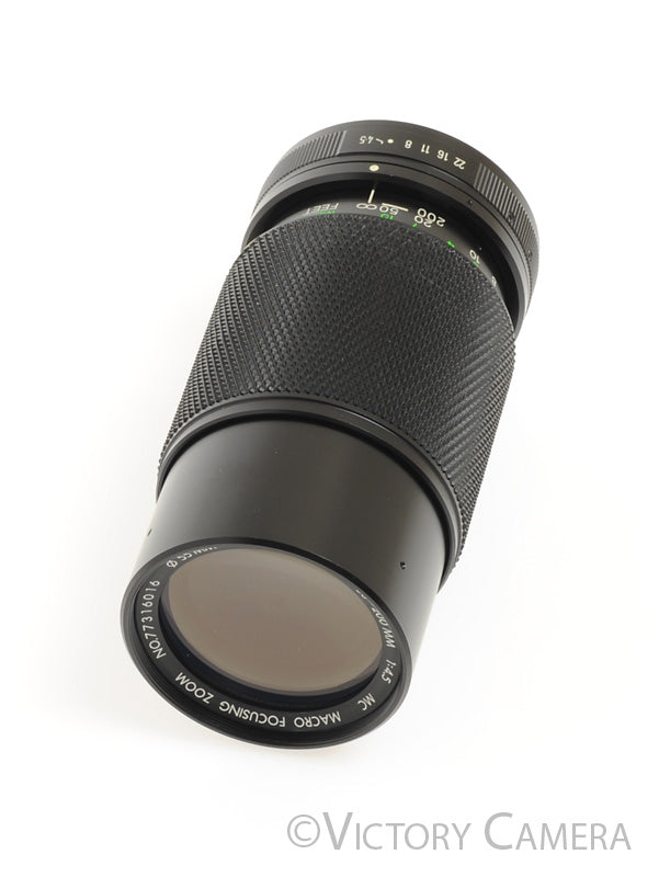 Vivitar SMS 80-200mm f4.5 Macro Telephoto Lens for Pentax K Mount [EXC+] - Victory Camera