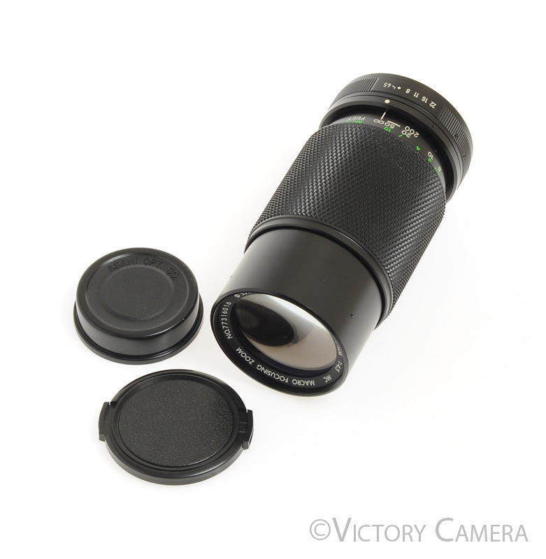 Vivitar SMS 80-200mm f4.5 Macro Telephoto Lens for Pentax K Mount [EXC+] - Victory Camera