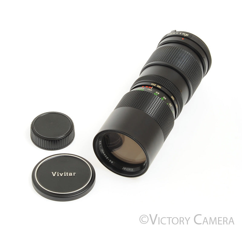 Vivitar 85-205mm f3.8 Telephoto Zoom Lens for Minolta Manual Focus [EX+] - Victory Camera