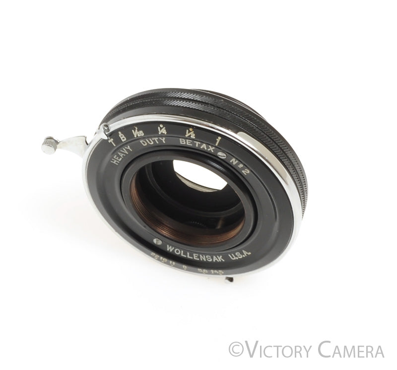 Wollensak Betax #2 (30mm) Shutter for 4x5 View Camera f4.5 Lens  [EX+] - Victory Camera