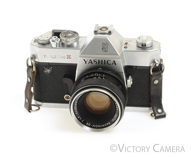 Yashica TL Electro X Chrome 35mm SLR w/ 50mm f1.7 Prime Lens -No Meter- [Good] - Victory Camera