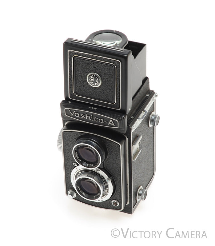 Yashica-A TLR Twin Lens Reflex Camera w/ 80mm F3.5 Yashimar [EXC]