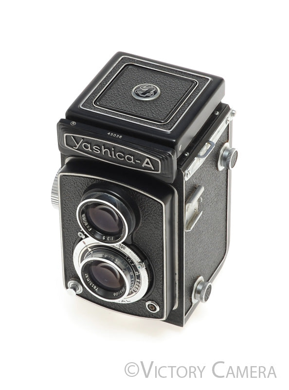 Yashica-A TLR Twin Lens Reflex Camera w/ 80mm F3.5 Yashimar [EXC]