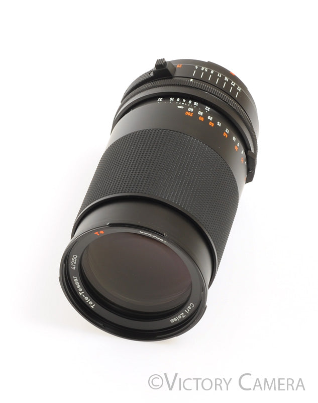 Hasselblad Zeiss 250mm f4 Tele-Tessar T* F Lens (for focal plane only) [EX+] - Victory Camera