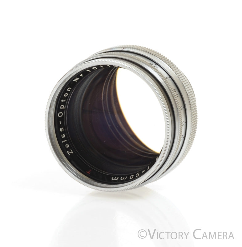 Zeiss Opton 50mm 5cm f1.5 Sonnar Lens for Contax Rangefinder [EXC+] - Victory Camera