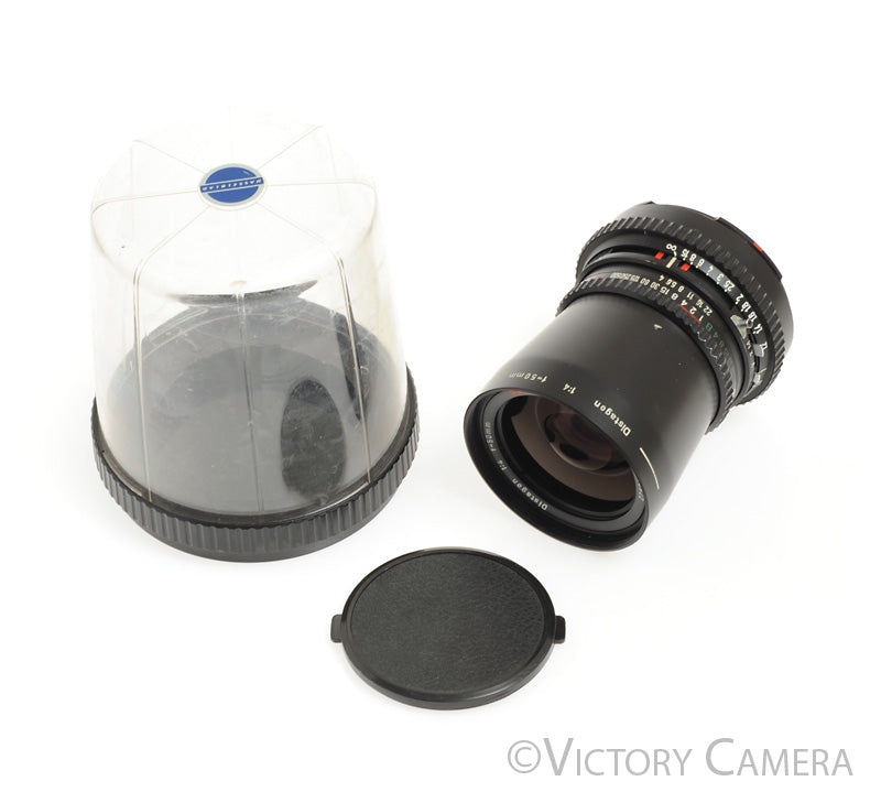 Hasselblad 50mm f4.0 Distagon Black C T* Wide Lens w/ Bubble [EXC+]