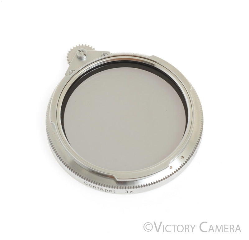 Zeiss Ikon AG B56 Contapol 3x Chrome Polarizing Filter -Clean Glass- [EX+] - Victory Camera