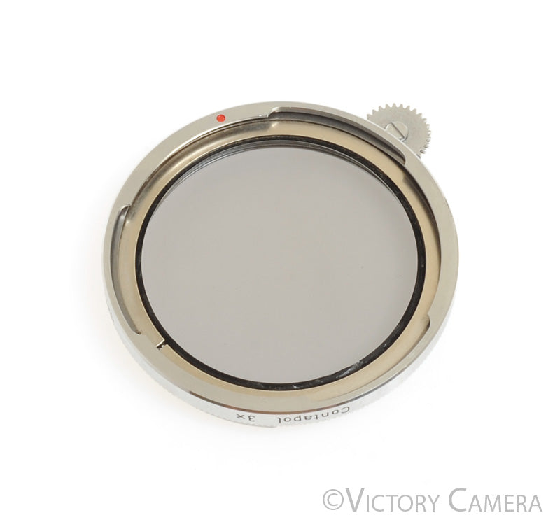 Zeiss Ikon AG B56 Contapol 3x Chrome Polarizing Filter -Clean Glass- [EX+] - Victory Camera