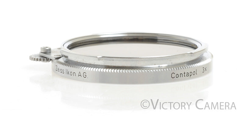 Zeiss Ikon AG B56 Contapol 3x Chrome Polarizing Filter -Clean Glass- [EX+] - Victory Camera