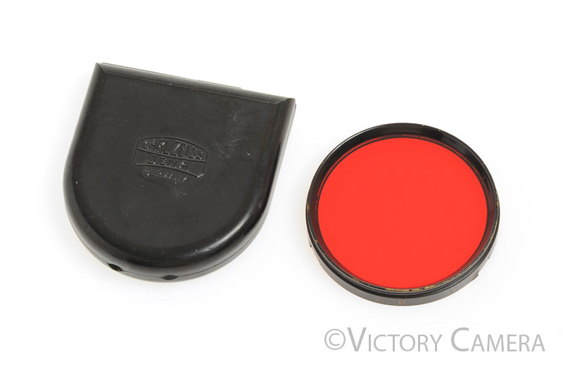 Zeiss Ikon 327/10 R10 ~52mm Push-On Red Filter w/ Case [EX] - Victory Camera