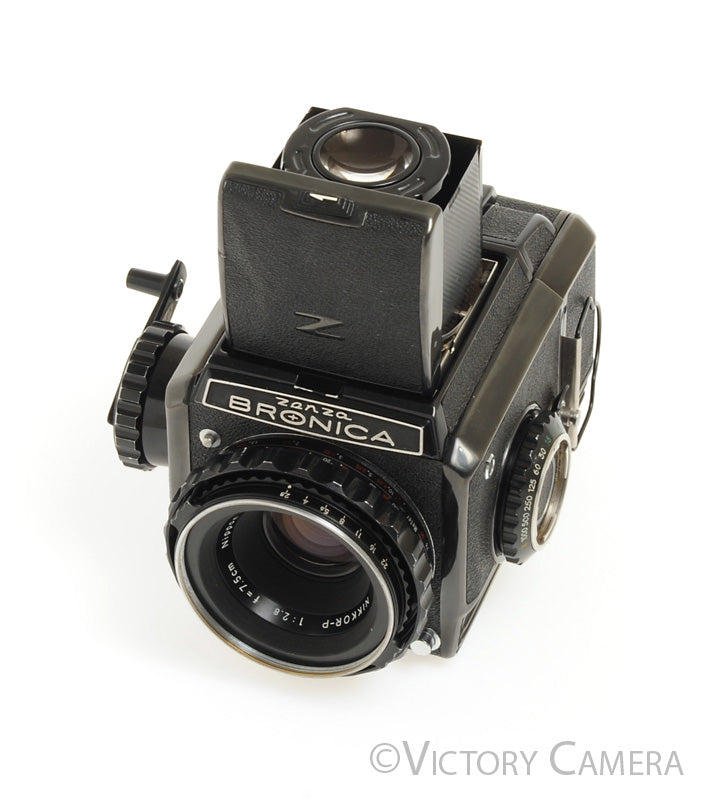 Zenza Bronica S2A 6x6 Medium Format Camera w/ 75mm f2.8 Lens 120 Back [EXC] - Victory Camera