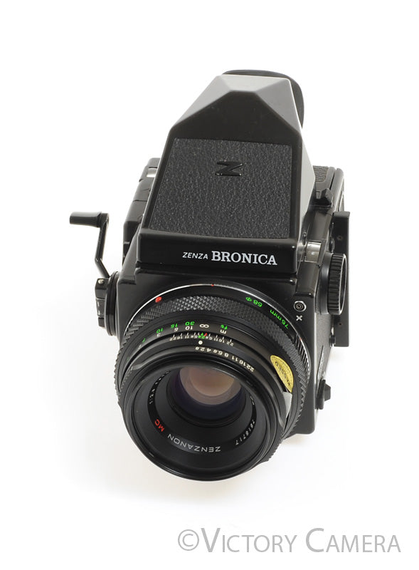 Zenza Bronica ETR S Camera w/ 75mm f2.8 Lens 120 Back [EXC] - Victory Camera