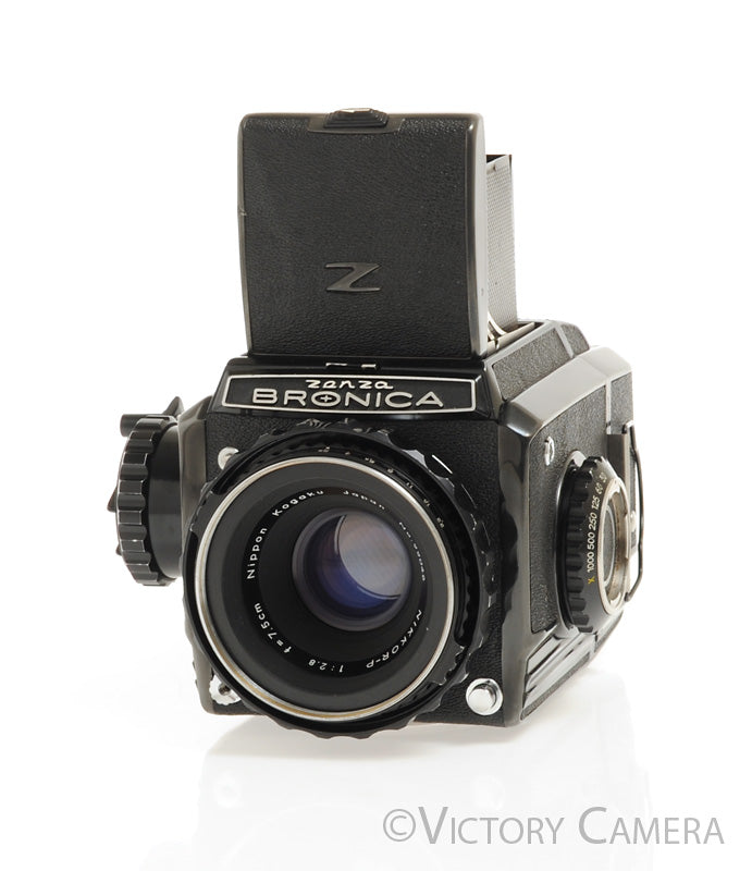 Zenza Bronica S2A 6x6 Medium Format Camera w/ 75mm f2.8 Lens 120 Back [EXC] - Victory Camera