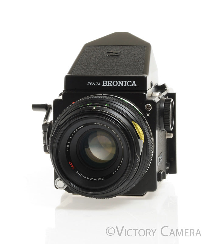 Zenza Bronica ETR S Camera w/ 75mm f2.8 Lens 120 Back [EXC] - Victory Camera